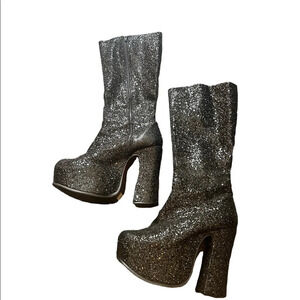 El Dantes sparkle Platform boots, size 35